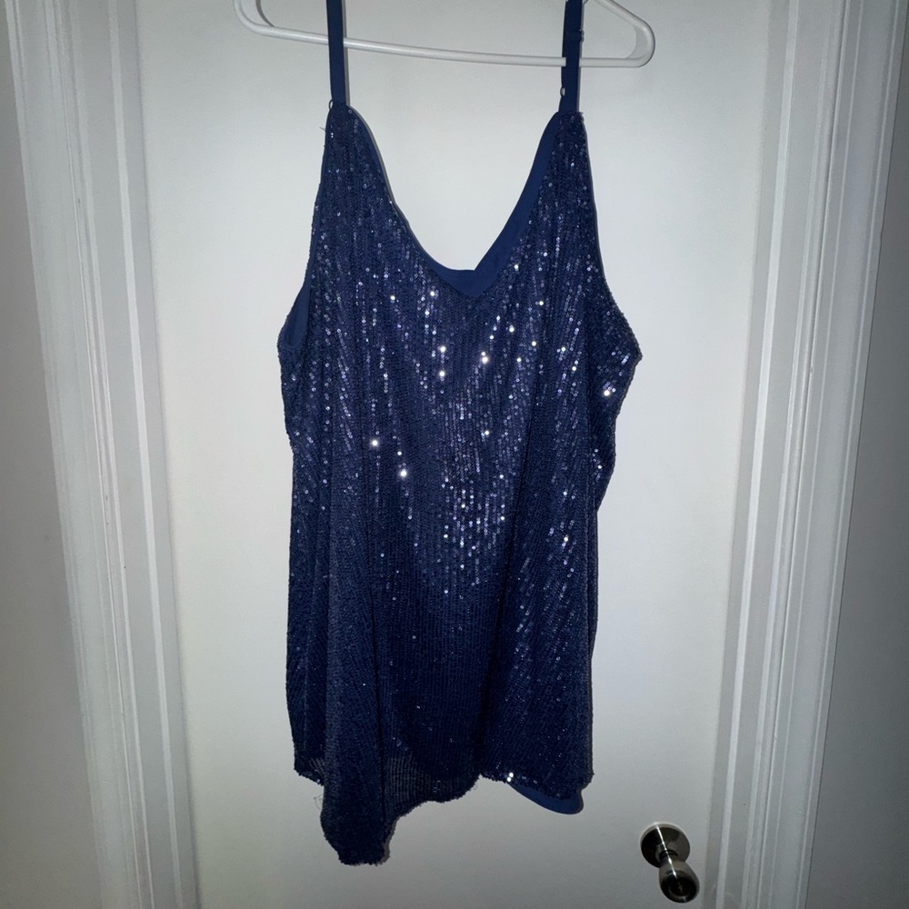 Torrid Navy Sequin Camisole